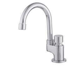 TORNEIRA METAL LAVATORIO MESA BICA ALTA AUTOMATICA 1270  FORTIC FORT METAIS