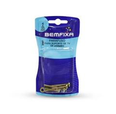 PARAFUSO PARA SUPORTE TV M4X35' C/4 BEMFIXA