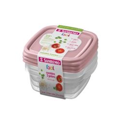 POTE PLASTICO TRANSPARENTE SR125 COM 3 SANREMO