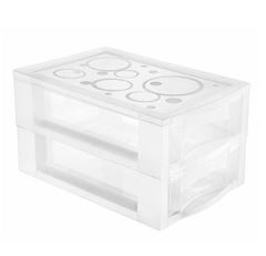 GAVETEIRO PLASTICO M 2 GAVETAS CRISTAL ORDENE