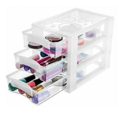 GAVETEIRO PLASTICO M 3 GAVETAS CRISTAL ORDENE