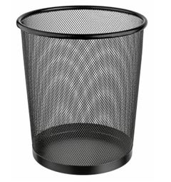 LIXEIRA REDONDA METAL 8,5L PRETA ORDENE