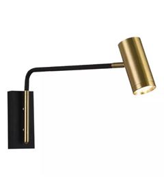 ARANDELA LED 5W 3000K KASTRA PRETO/DOURADO ASTRALED
