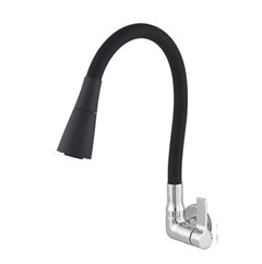 TORNEIRA COZINHA PAREDE 6368 1/4 VOLTA1/2 DN15 C70 PRETO LEÃO