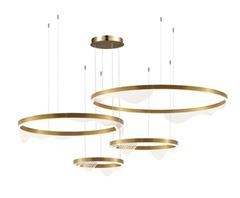 PENDENTE LED 134W 3000K LOMY DOURADO ASTRALED