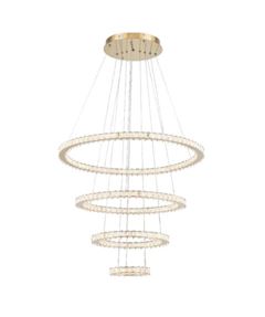 PENDENTE LED 128W 3000K SLANEY DOURADO ASTRAL