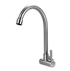 TORNEIRA COZINHA PAREDE 6093 1/4 VOLTA DN15 AÇO 304 LEAO