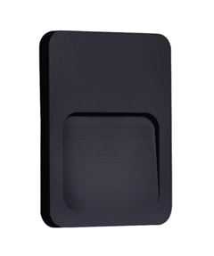 BALIZADOR LED 2W 3000K PRETO LEO ASTRALED