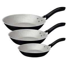 JOGO FRIGIDEIRA ALUMINIO 3PC PRETO LINZ TRAMONTINA
