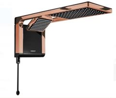 CHUVEIRO ELÉTRICO ACQUA DUO 220V 6800W PRETO/ROSE GOLD LORENZETTI