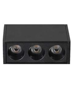 SPOT SOBREPOR RETANGULAR PRETO 6W 4000K DOWNLIGHT HOSKIN ASTRALED