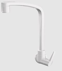 TORNEIRA COZINHA PAREDE FLAT BICA MOVEL BRANCO 1168  F71 LORENZETTI