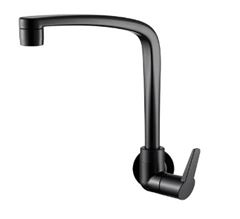 TORNEIRA COZINHA PAREDE FLATT PRETO FOSCO 1168  F71 LORENZETTI
