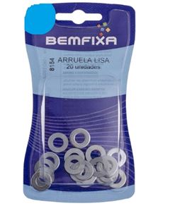 ARRUELA LISA 1/2' COM 20 UNIDADES BEMFIXA