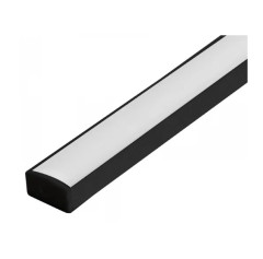 PERFIL PARA FITA LED SOBREPOR 7,8X6MM 3M PRETO ASTRALED