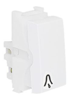 MODULO PULSADOR CAMPAINHA 10A 250V BRANCO I9 ILUMI