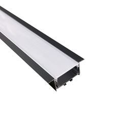 PERFIL PISO EMBUTIR 27,1X11,3MM 3M PRETO ASTRALED