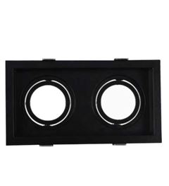SPOT P/2 LAMPADAS E27 EMBUTIR BERENICE PRETO ASTRALED