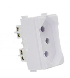MODULO TOMADA 20A 250V BRANCO I9 ILUMI