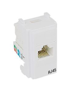 MODULO TOMADA REDE RJ45 CAT6 BRANCO I9 ILUMI