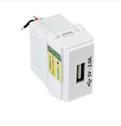 MODULO TOMADA USB 2A BRANCO I9 ILUMI