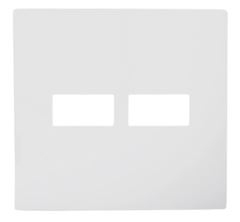 PLACA 4X4 1+1 MODULO C/SUPORTE BRANCO I9 ILUMI