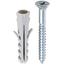 PARAFUSO CHAVE DE FENDA COM BUCHA 04MM CARTELA COM 10 UNIDADES BEM FIXA