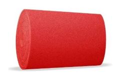 TAPETE VINIL SILVER 10MM EM ROLO 60CM X 12M BASE FUNDIDA VERMELHO KAPAZI