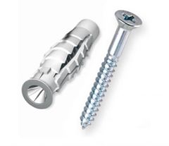 PARAFUSO CHAVE DE FENDA COM BUCHA UNIVERSAL 05MM CARTELA COM 4 UNIDADES BEM FIXA