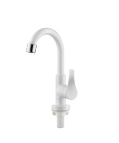 TORNEIRA ABS LAVATORIO MESA BICA ALTA BRANCO TWIST COLOR HERC