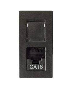 SOPRANO RVT MODULAR TOMADA RJ45 PRETO CAT6