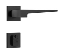 FECHADURA STAM EXTERNA CLASSIC 3200 ROSETA QUADRADA PRETO FOSCO 40MM