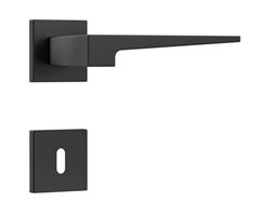 FECHADURA STAM INTERNA CLASSIC 3200 ROSETA QUADRADA PRETO FOSCO 40MM