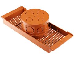 CAIXA DE LUZ OCTOGONAL PARA LAJE 25CM LARANJA FORTLEV