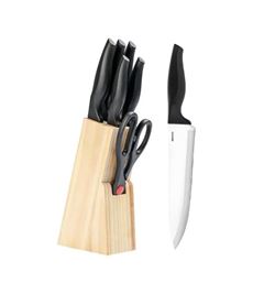 CONJUNTO FACAS 7 PEÇAS INOX PRETO CROSS BRINOX