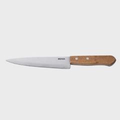 FACA PARA COZINHA INOX 7' PART MARROM BRINOX