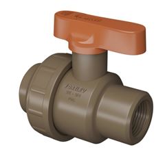 REGISTRO ESFERA PVC ROSCA INTERNA 3/4' COM UNIÃO FORTLEV