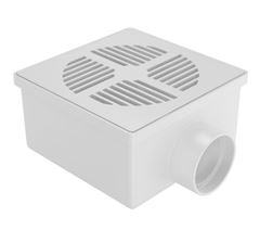 RALO QUADRADO SECO BRANCO 100X52X40MM FORTLEV