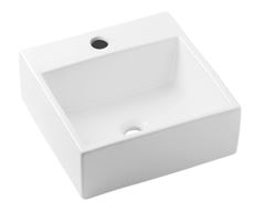 CUBA DE APOIO QUADRADA BASIC CELITE 350X350MM BRANCO