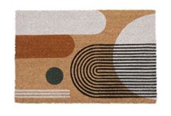 TAPETE ENTRADA FIBRA 75X50CM URBAN KAPAZI