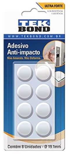 ADESIVO ANTI IMPACTO REDONDO COM 08 UNIDADES 19,1MM TEKBOND