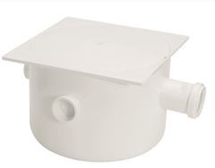 CAIXA SIFONADA QUADRADA CEGA 250X230X75MM BRANCA AMANCO