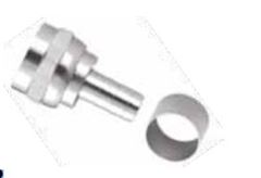 CONECTOR COAXIAL RG59 COM ANEL PACOTE C/20 UN HGA