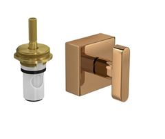ACABAMENTO PARA REGISTRO DE PRESSÃO DECA SOUL 1/2” E 3/4” COM MECANISMO 1/2 VOLTA RED GOLD