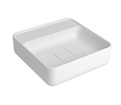 CUBA DE APOIO QUADRADA DECA 30CM BRANCO GELO