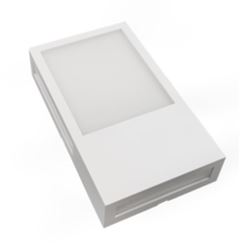 ARANDELA LED CUBE BRANCO FOSCO 12W 6500K IP65 AVANT