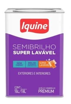 IQUINE SEMIBRILHO SUPER LAVAVEL 18L BRANCO NEVE