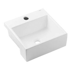 CUBA SEMIENCAIXE QUADRADA CELITE BASIC 41X41CM BRANCO