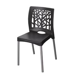 CADEIRA NATURE PRETA FORTE PLASTICO