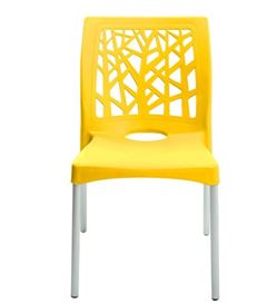 CADEIRA RESINA NATURE AMARELO FORTE PLÁSTICO